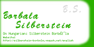 borbala silberstein business card